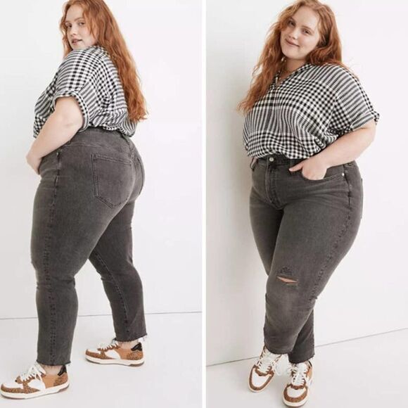 NEW Madewell‎ Plus Perfect Vintage Jean Cosner Wash: Knee-Rip, 24W - Picture 2 of 16